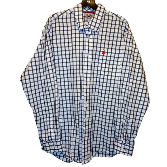 Cinch Size M Western Button Down Shirt W/One Front Pocket and Extra Buttons EUC - Picture 1 of 6